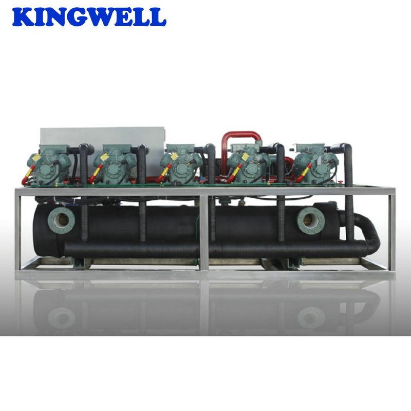 20 Ton Commercial Ice Block Maker Match With Cold Room Condensing Unit