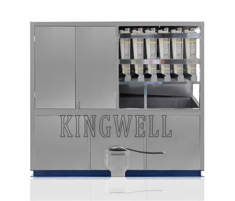 Gas Station Ice Cube Maker Machine Bitzer Compressor PLC Program Control