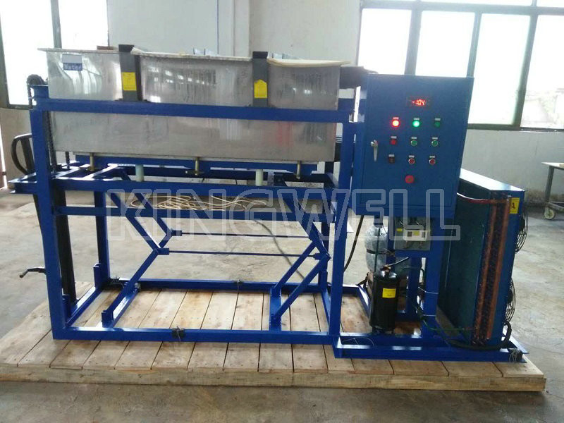 Direct Evaporative Clear Ice Block Machine , Ice Block Maker Low Noise