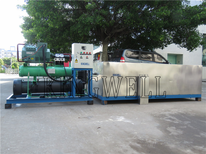 20 Ton Commercial Ice Block Maker Match With Cold Room Condensing Unit