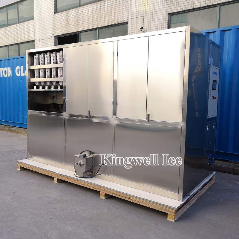 Large Capacity Industrial Ice Cube Maker / Cube Square Tube Ice Plant