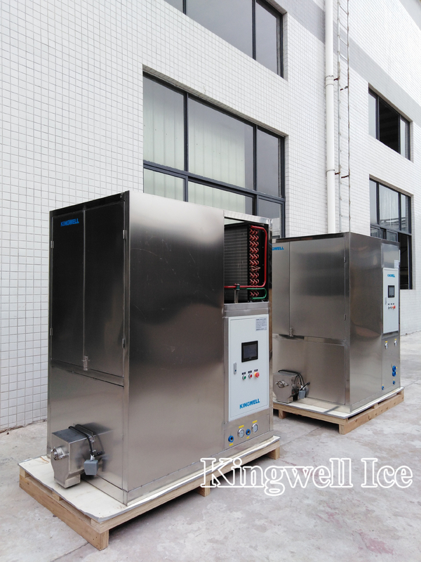 Gas Station Water Cooled 50Hz clear ice cube maker