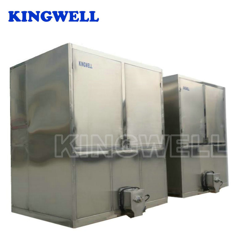 Beautiful Commercial Ice Cube Making Machine 50hz For Beverage 2 Ton