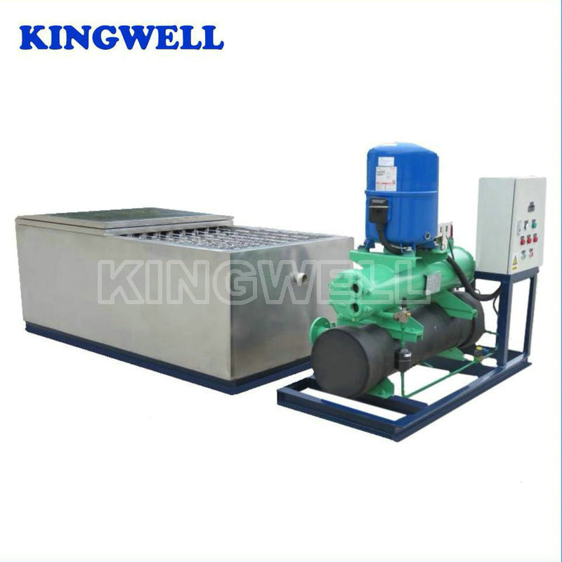 Large Scale Salt Water Ice Block Machine , Outdoor Ice Maker Easy Operation