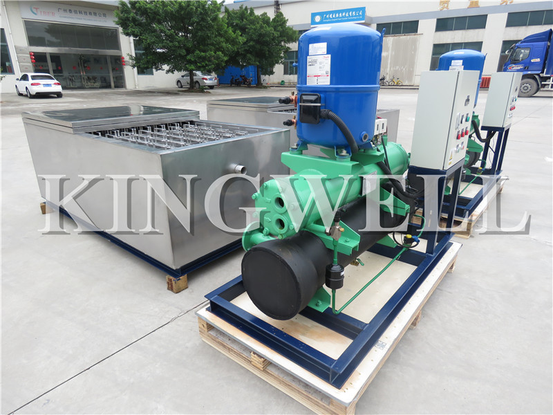 Large Scale Salt Water Ice Block Machine , Outdoor Ice Maker Easy Operation