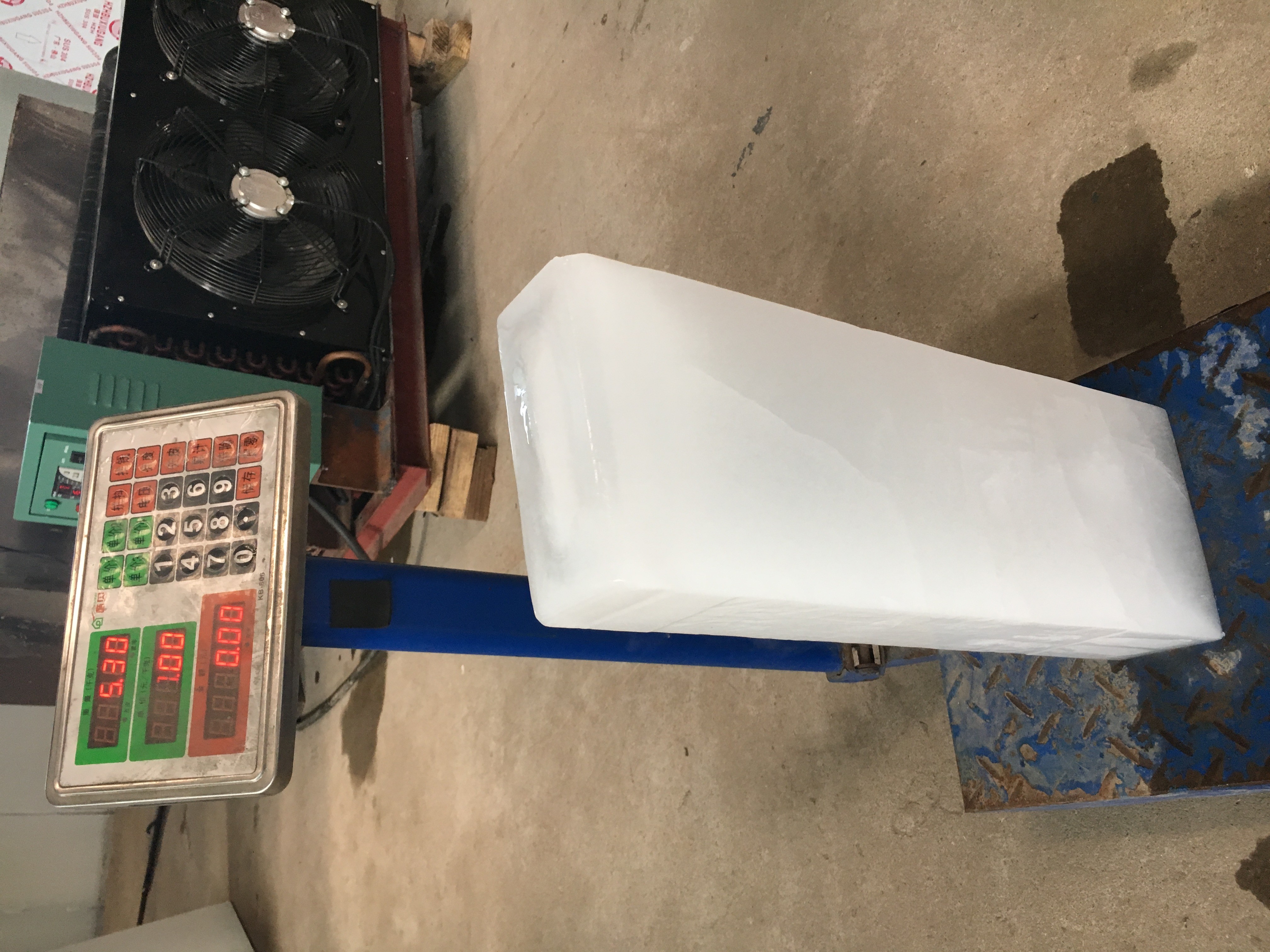 Industrial Salt Water Ice Block Machine , Brine System Ice Block Maker