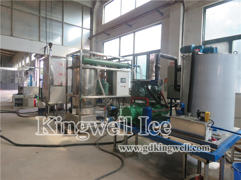 Industrial Crushed Ice Maker Machine 130 Ton Beverage Shops Use