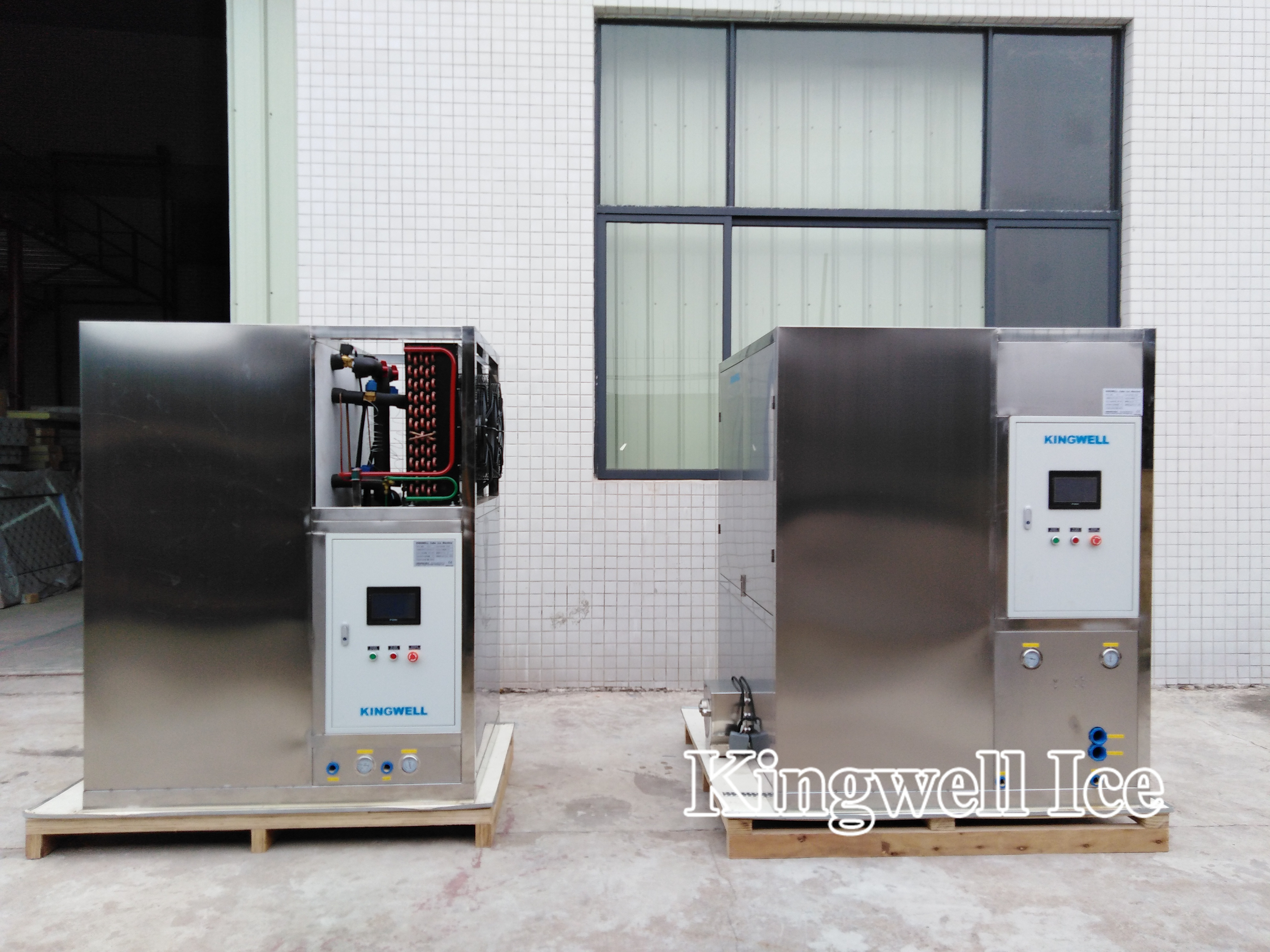 Kingwell Ice Cube Making Machine For Industrial Ice Plant 1 Ton And 2