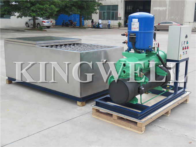 10 Ton Salt Water Ice Block Machine , Commercial Ice Machine 7600kg Weight