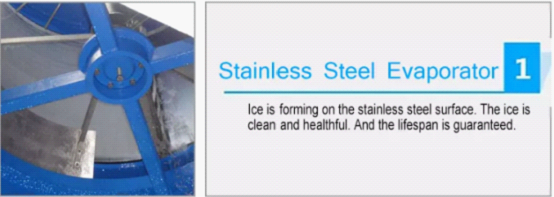 Makinë industriale për bërjen e flakeve të akullit me ujë të detit 5000KG 304/316 çelik inox 0