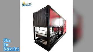 5Ton Ice Block Machine For Fish Seafood Cooling