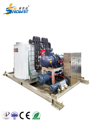 Automatic Stainless Steel Flake Ice Machine 20 Ton Water Cooled