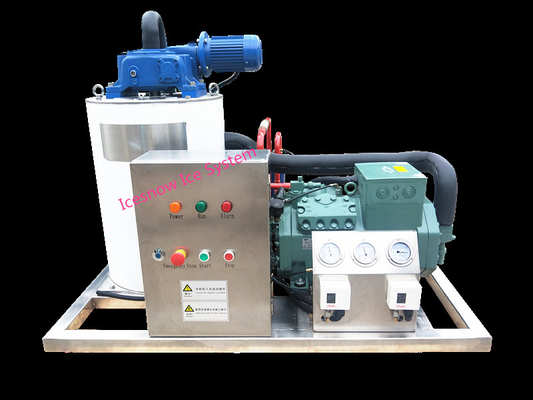 Buy 1ton Industrial Seawater Flake Ice Machine For Fishing Vessels online manufacture
