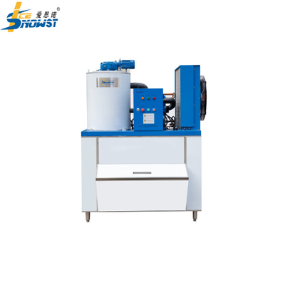 Buy 2ton Water Cooled Snow Flake Ice Maker Machine With SS304 Stainless Steel Ice Bin online manufacture