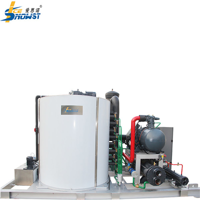 Buy 25Ton Concrete Cooling Freshwater Flake Ice Machine With Bin online manufacture