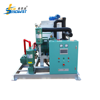 Buy Fully Automatic 10 Ton Flake Ice Machine Maker Refrigeration Systems With Water Cooling online manufacture