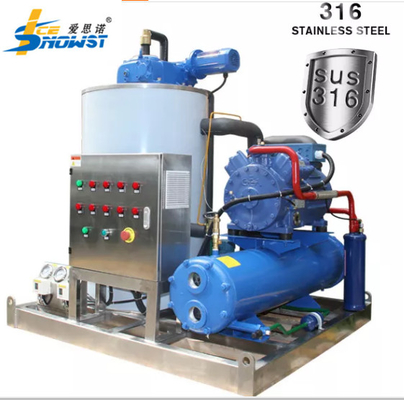 Buy 5000KG Industrial Seawater Ice Flake Making Machine 304/316 Stainless Steel online manufacture