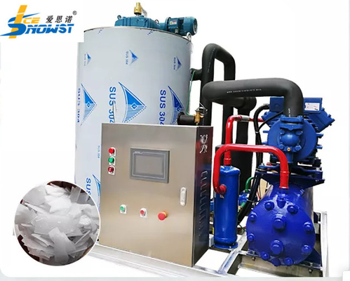 Buy CE 5 Ton Seawater Commercial Flake Ice Maker Machine For Ice Making online manufacture