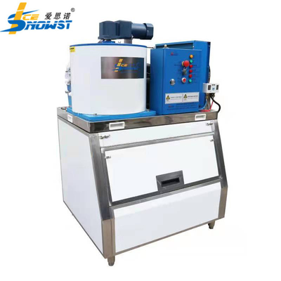 Buy 300kg Freshwater Flake Ice Machine snow flake ice maker With Stainless Steel Ice Bin online manufacture