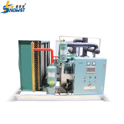 10T Saltwater Flake Ice Machine Making With Air Cooled Condenser