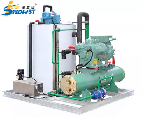 480V Water Cooled Snow Seawater Flake Ice Machine 10 Ton