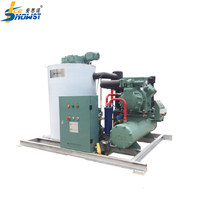 Automatic Refrigerant Water Cooled Ice Machine Flake Ice Maker Machine 5Ton