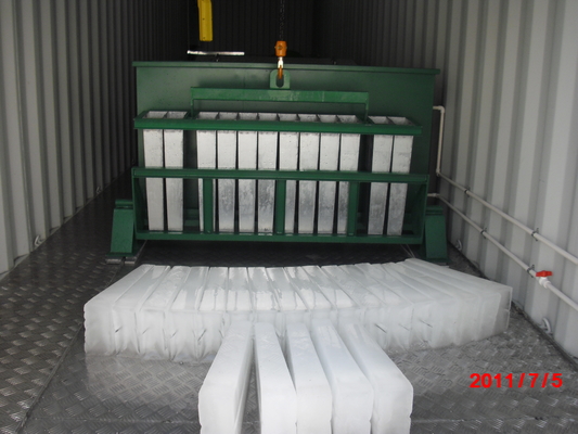 Brine Refrigeration Containerized Brine Block Ice Machine 10 Ton